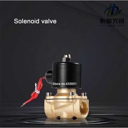 Free Shipping 2018 New 1/4",1/8",1/2",3/4",1",2", AC220V,DC12V/24V Electric Solenoid Valve Pneumatic Valve for Water Oil Air NC