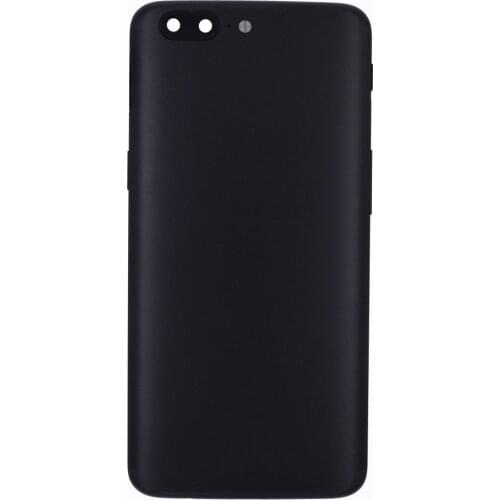 For OnePlus 5 Battery Door+Volume Button+Power Button+Mute Button+Vibration Flex Cable+Rear Camera Lens+Sim Card Tray(black)