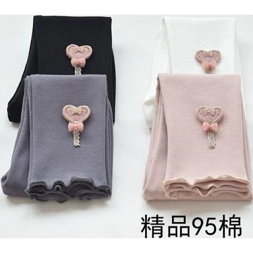 Girls' leggings spring and autumn thin style western style spring baby childrens long pants