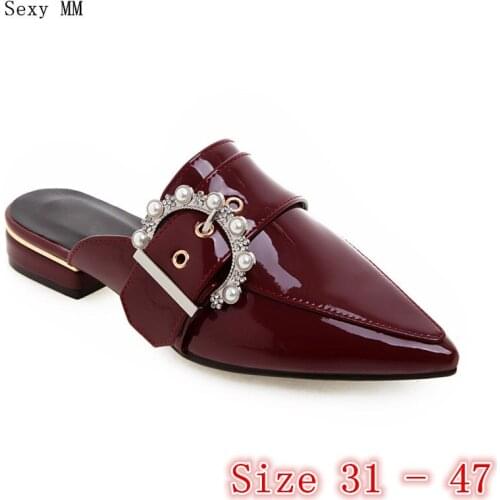 Summer Style Women Flats Sandals Woman Flat Shoes Loafers Slip-On Shoes Sandals Small Plus Size 31 32 - 40 41 42 43 44 45 46 47