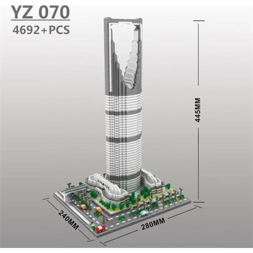 YZ Mini Blocks Architecture World Landmark Building Bricks Kingdom Tower Kids toys Eiffel Tower Model Castle for Children Gifts