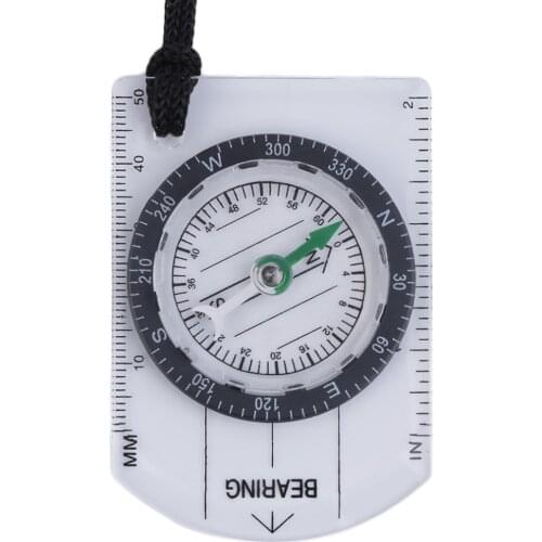 Mini Baseplate Compass Map Scale Ruler Outdoor Camping Hiking Cycling Scouts Military Compass wholesale