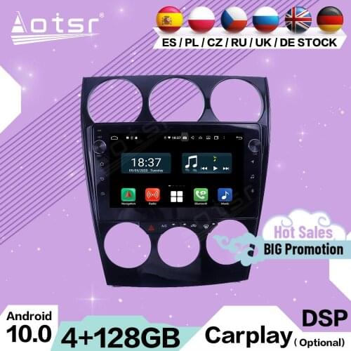 128G Carplay Multimedia Stereo Android For Mazda 6 2002 2003 2004 2005 2006 2007 2008 GPS Navi Auto Car Radio Receiver Head Unit