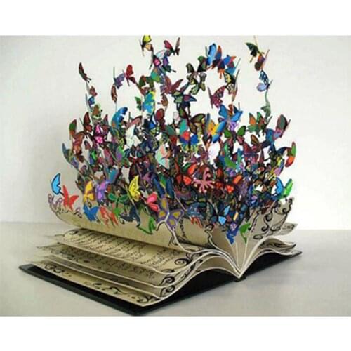 Animal Butterfly Flower DIY 11CT Cross Stitch Kits Craft Needlework Set Cotton Thread Printed Canvas Home Decoration New Design