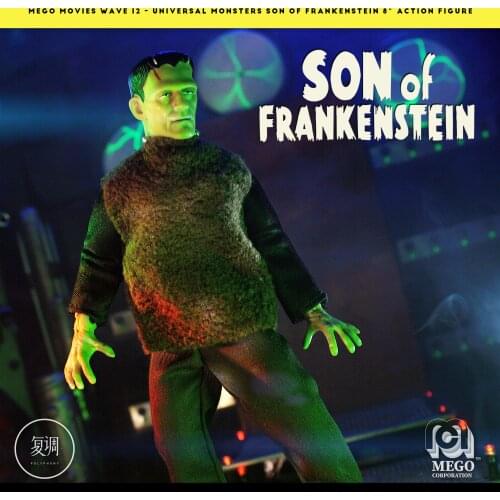 Original Mego Universal Monsters Horror Film Son Of Frankenstein PVC Action Figure Collectible Toy 18cm