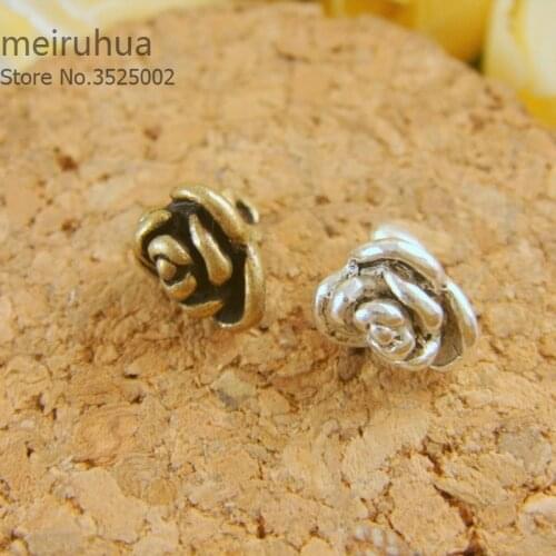 20 pieces / lot 7 m Zinc Alloy rose Findings charm pendants Antiqued style Hand chain accessories