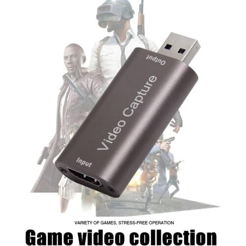 Portable Video Capture Card USB 2.0 Video Grabber Record Box for PS4 Game DVD Camcorder HD Camera Recording Live Streaming