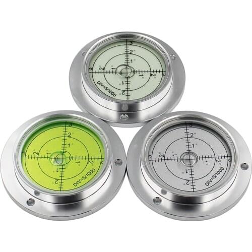 HACCURY Mini Bubble Level Crane Level Color White Green Diameter 80mm