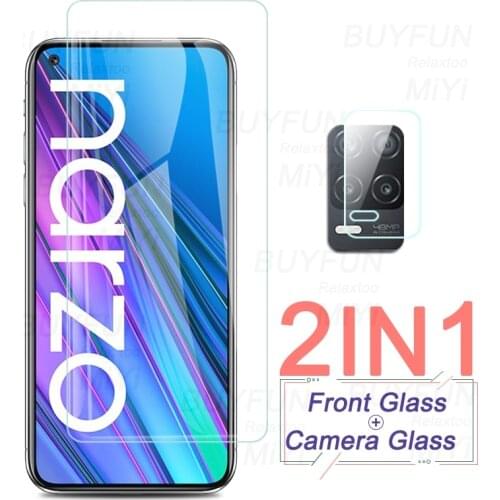 Realmi narzo 30 5g glass 1to2 camera protective glasses for realme narzo30 5g 2021 6.5'' smartphone screen protectors film cover