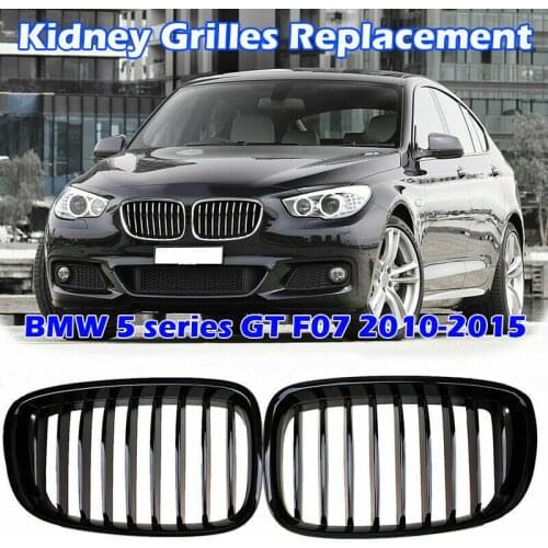 Car Front Bumper Kidney Grille Grill Fit For BMW 5 Series GT F07 2010 2011 2012 2013 2014 2015 ABS Modified Part Accessories