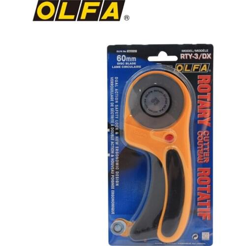 OLFA safety wheel cutting hob leather cutting cloth rubber band cutting utility knife RTY-3/DX diameter 60mm