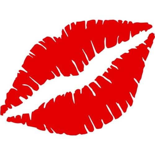Kiss Lips Vinyl Wall Decal Sticker - 4 Sizes & 20 Colours Available