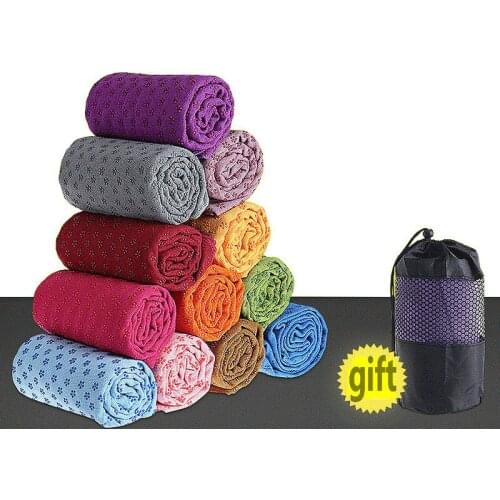 Yoga Mat antiskid towel girl Fitness Yoga blanket Yoga pad towel PVC Yoga Mat Towel wear resistant and sweat absorbing yoga mat