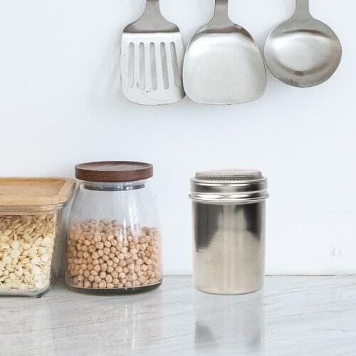 2 Pieces Seasoning Pot Stainless Steel Spice Jar Portable Seasoning Shaker Bottle Kitchen Cookware Supplies