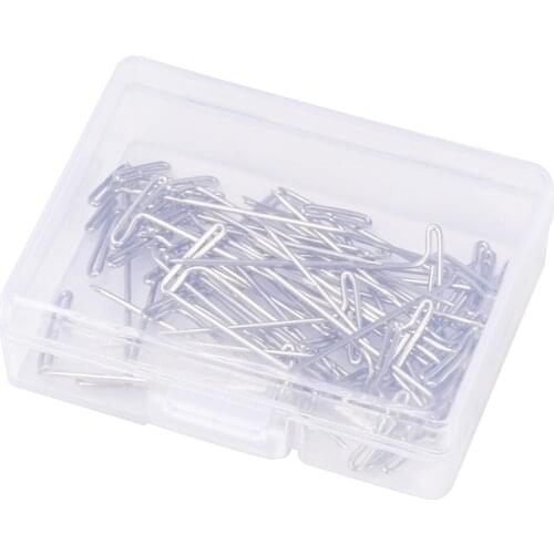 27MM 50PCS T-pins for Blocking Knitting Modelling and Crafts T-pins Styling Tools for Wig T Pin for Craft Jewelry Knitting
