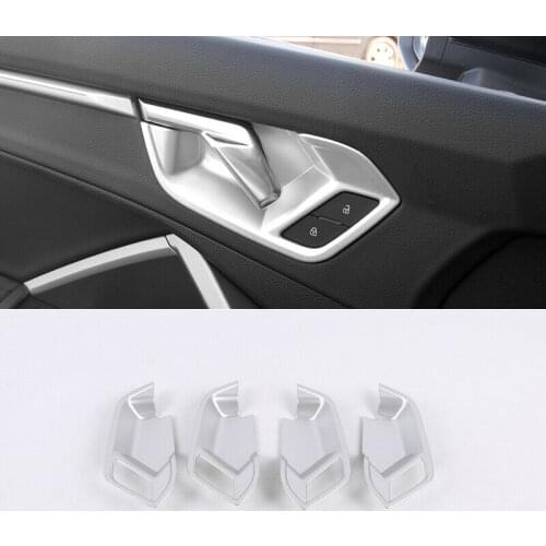 ABS Matte Inner Side Door Handle Bowl Cover Trim 4pcs for Audi Q3 2019 - 2020