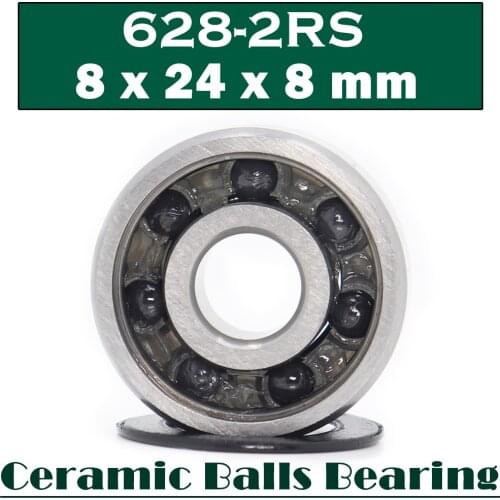628 Hybrid Ceramic Bearing 8*24*8 mm ABEC-1 ( 1 PC) Industry Motor Spindle 628HC Hybrids Si3N4 Ball Bearings 3NC 628RS