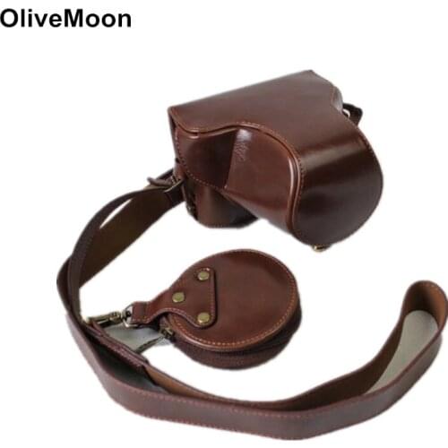 Black/Brown/Coffe Camera Leather Case Cover For Fuji Fujifilm XA5 X-A5 (15-45mm Lens) With Storage Bag Bottom Opening Case