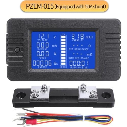 Digital Battery Tester Analyzer RC Battery Capacity Checker Voltage Monitor Tester Power Consumption LCD Display