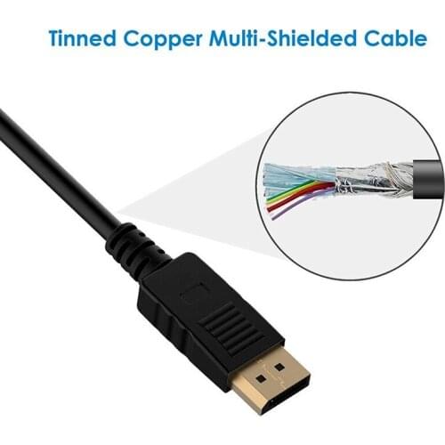 1.8m 3m Displayport To DVI Adapter Cable DP To Dvi DP Signal To DVI Signal