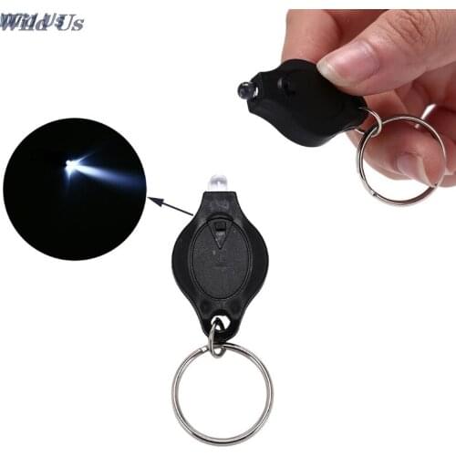 1pc Mini Pocket Keychain Flashlight Micro LED Squeeze Light Outdoor Camping Ultra Bright Emergency Key Ring Light Torch Lamp
