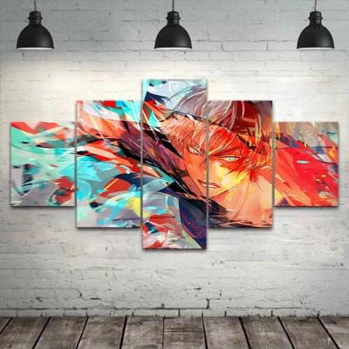 HD Prints My Hero Academia Canvas Painting Wall Art Todoroki Shoto Poster Home Decor Bedroom Modular Anime Role Pictures Frame