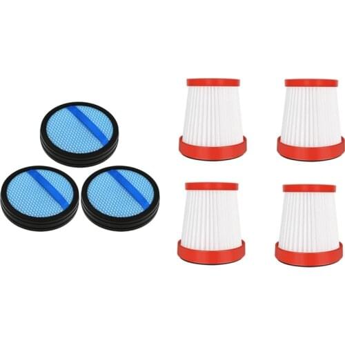 3Pcs for Motor Pre-Filter FC6409 Vacuum Cleaner with 4PCS Parts Filter for Xiaomi Deerma VC01 Vacuum Cleaner