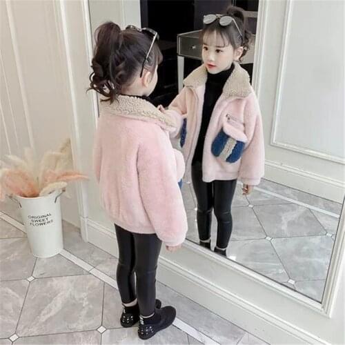 Autumn Winter 1PC Kids Baby Girls Jacket Clothes Clothing Infant Girl Child Tops Wool Jackets Coat Child Coats