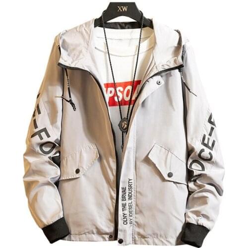 Casual Loose Jacket Women 2021 Spring Autumn Print Hooded Plus Size Coat Fashion Female Clothing Student Jackets LR1066