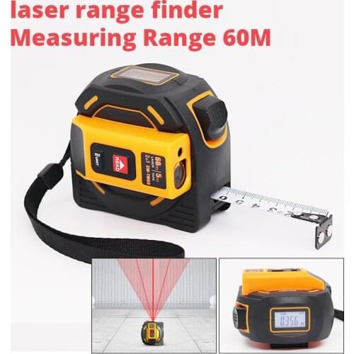 Laser distance meter range finder 40M 60M laser tape measure digital retractable 5m laser rangefinder Ruler Survey tool