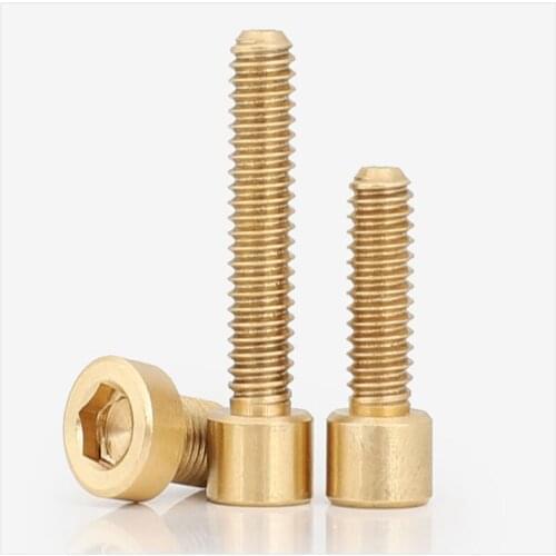 M3m4m5m6-m12 copper cup screw brass cylindrical head bolt * 4x5 * 10 / 12 / 16-30