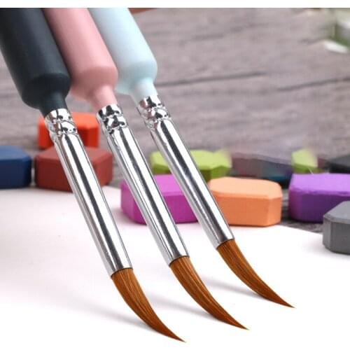 10pcs Hook Line Pens Set Watercolor Pen Soft Weasel Hair Oil Painting Brush Hand-painted Gouache Acrylic Painting Art Supplies