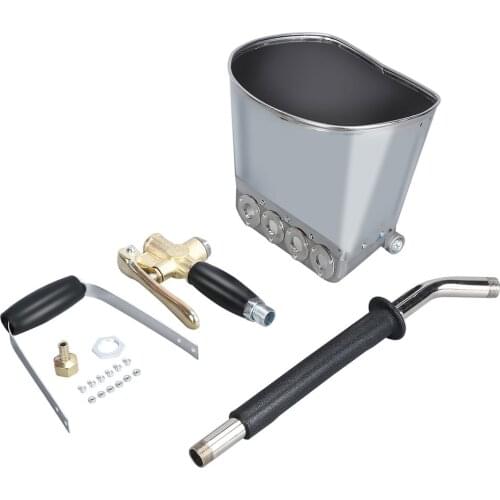 Wall Mortar Sprayer Gun Stucco Shovel Hopper Ladle Cement Spray Gun Air Stucco Sprayer Plaster Hopper With Handle