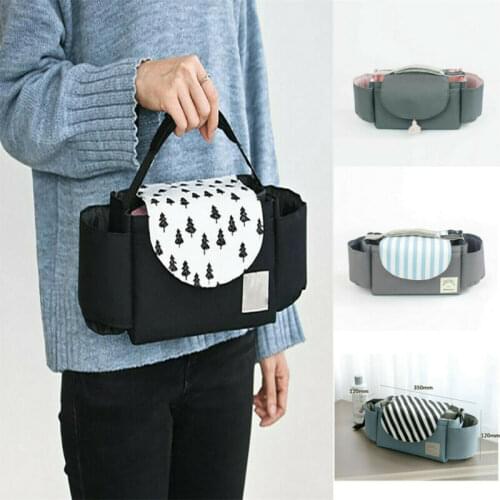 NEW Universal Buggy Baby Pram Organizer Bottle Holder Stroller Caddy Storage Bag