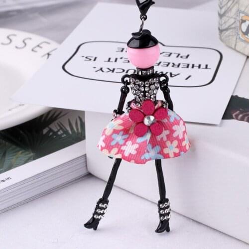 New Brand Women Doll Cute Necklaces &Pendant Dress Baby Girls Maxi Necklace Fashion Statement Necklace Jewelry