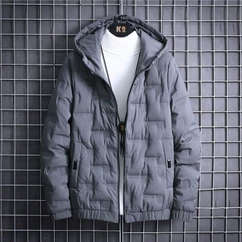 Solid Winter Parkas Men 2020 New Long Sleeve Thick Mens Parka Casual Warm Oversized Geometry Male Jacket Zipper Slim Coats