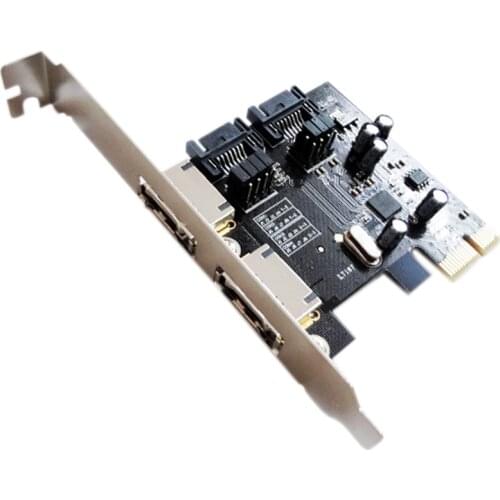 PCI-E To SATA3 PCI E SATA3.0 6Gb/s the SSD Asmedia Chip Expansion Card ASM1061 QJY99