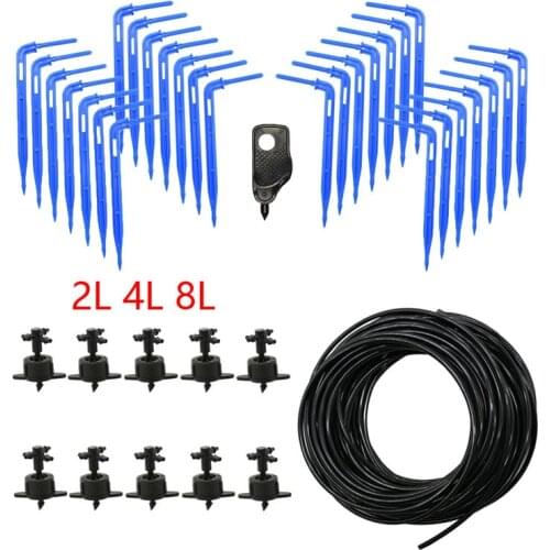 Greenhouse Drip Irrigation 4-way 3/5mm Drip Arrow 2-way Transmitter Irrigation Watering System for Pot Garden Lawn 10set/20set