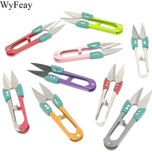 U.Yarn Scissors Non-slip Buckle Cutting Sewing Thread Shears Tools Cross-stitch Embroidery Tailors for Fabric Clothes Accessory