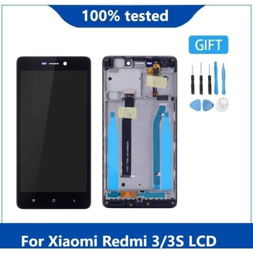 5.0 Inch AAA Quality LCD For Xiaomi Redmi 3 Lcd Display Screen Replacement For Redmi 3 3S LCD Digiziter Aseembly With Frame