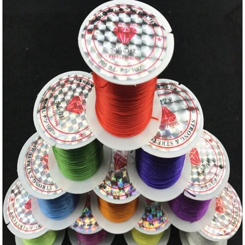 10Rolls X10Meter Mixed Color Elastic Crystal String Beading Cord Stretchy 0.5mm