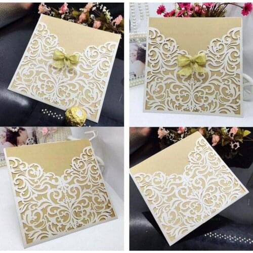 200pcs 150*150mm Invitation Card Greeding Birthday Cards Postcard For Wedding Party Q97