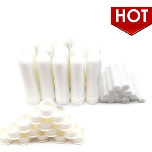 2000Pcs Aromatherapy Inhaler Blank Nasal Inhaler Empty Aromatherapy Oil Nasal Inhaler Tubes Complete Sticks With Cotton core