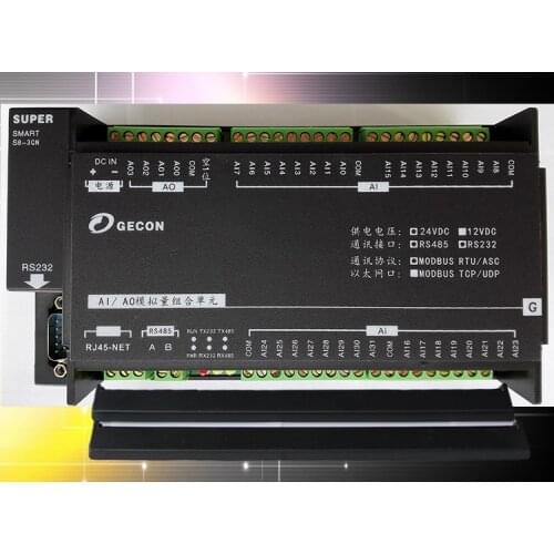 32AI 4AO Analog Input/Output RS485 RS232 Ethernet IO Module Modbus TCP UDP Protocol