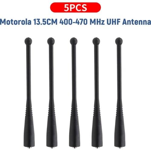 5x UHF 400-470MHz Antenna for Motorola Radio HT1000 GP900 MT2000 MTX838 JT1000 LTS2000 Two Way Radios Antenna 13.5cm
