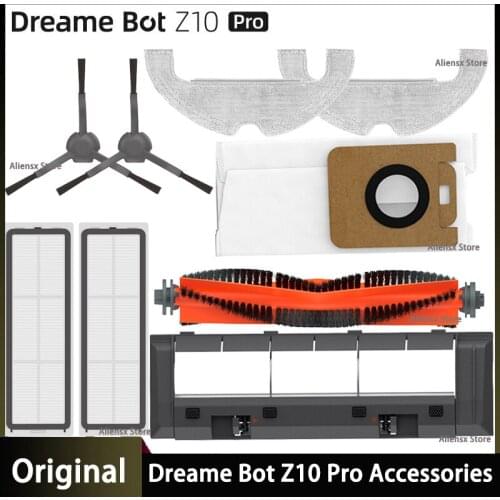 Dreame Bot Z10 Pro Robot Vacuum Cleaner Spare Parts Dust Bag HEPA Filter Side Brush Main Brush Mop Cloths Accessories