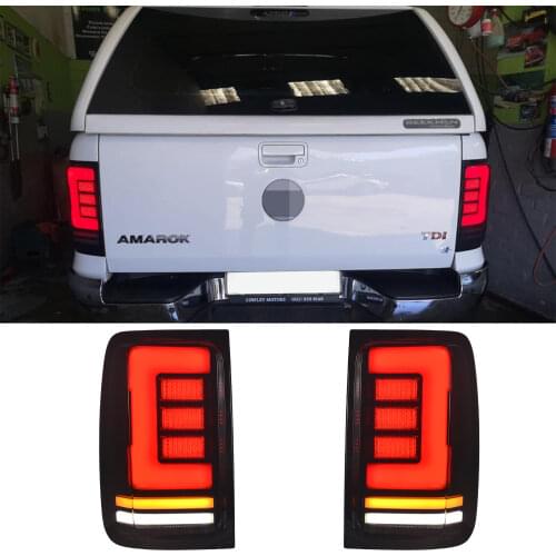 Auto lamps rear led lights taillamp with turn signal features fit for vw amarok v6 rear tail lights pickup car 2008-2019
