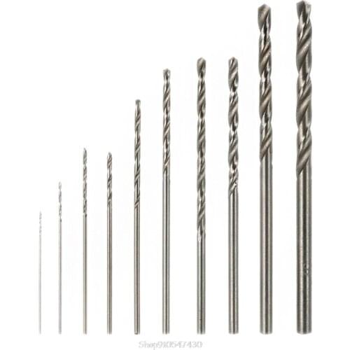 10Pcs HSS High Speed White Steel Twist Drill Bit Set for dremel Rotary Tool New N05 20 Dropship