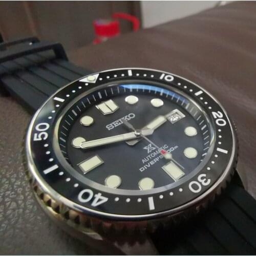 Sapphire Glass Stainless Steel Watch Case ​Ceramic Bezel ​43mm Case For SKX007/009/Seiko NH35A/NH36A/SBDX001 Movement Watch Part