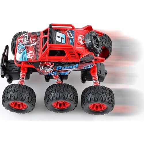 Four-Wheel Drive Off-Road Climbing Toy Car 6 Wheel Suspension Off-Road Alloy Car Model Childrens Big Feet Toy Racing Gift
